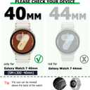 RICHONE [6 Pack] Bling Screen Protector for Samsung Galaxy Watch 7 40mm, Sparkly Rhinestones Soft Bumper Cases Galaxy Smart Watch7 Covers Accessories for Women Men (SM-L300, Samsung Watch 7 40mm)