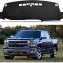 Dash Cover for Chevy Chevrolet Silverado&GMC Sierra 1500 2014-2018/2500HD 3500HD 2015-2019 Non-Slip Car Dashboard Cover Carpet Blocks UV Rays Protector Internal Accessories