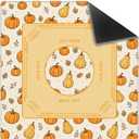 Orange Pumpkin Fall Mahjong Mat 31.5x31.5Inch
