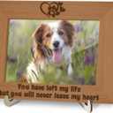 Tabletop Wood Photo Frame, You Had Left My Life But Never Leave My Heart Desktop Picture Frame with Stand, Pet sympathy Gift, Home Table Decor Supplies for Living Room Bedroom (4x6" Horizontal) -31