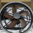 Farmhouse Gazebo Fan with Light, 20" Plug-in Gazebo Ceiling Fan with App/Remote Control, Outdoor Ceiling Fan with Light IP65 Waterproof, 3 CCT Light, for Gazebo, Large