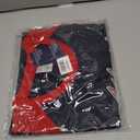 Mens City Baseball Fans Athletic Crew Neck Tee Raglan Tee T-Shirts - Navy & Red (XL)