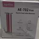 4.8IN Longer Electric Foot Callus Remover with 80pcs Sandpaper Discs, Professional Aluminum Callus Remover for Feet, Stepless Speed Control Pedicure Tools for Dead Skin (Pink)