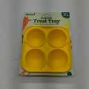 WOOF Pupsicle Treat Tray Mold, XL 75 lbs and Up, Silicone Molds for Dog Treats, Dishwasher Safe, Reusable Treat Tray, Freeze Refill Treats For The Pupsicle Toy, Yellow