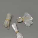 Patelai 40 Pieces Set of Caviar Spoons Mother of Pearl Spoons with Handcraft Round Handle for Caviar, Egg, Ice Cream, Coffee, Kitchen, Restaurant Serving for Valentine Favors (7cm/2.75 Inch)