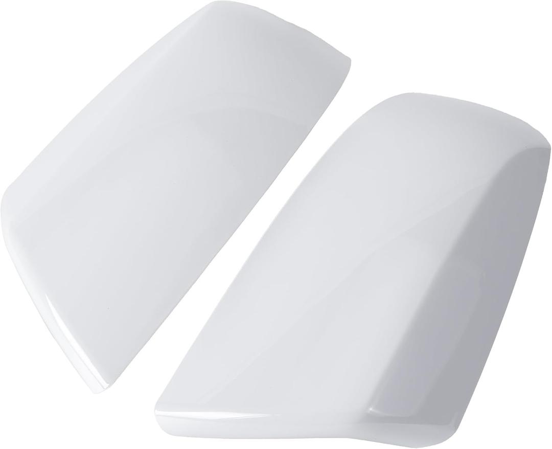 Rear View Mirror Cover Cap Left Driver & Right Passenger Side 87945-0C020 for Toyota Tundra Sequoia 2007-2021 Mirror Cap Cover Replace 879150C040, 879450C020, White, 1 Pair