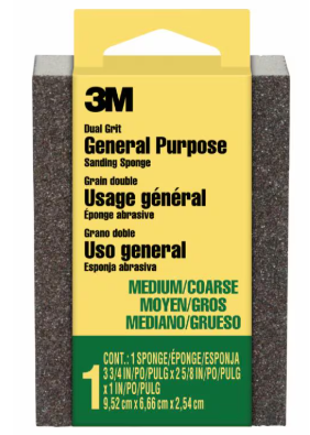 EDI 3IN SIGN BE KING GREY + 3M ALL PURPOSE SAND SPONGE MED/CRS 909NA