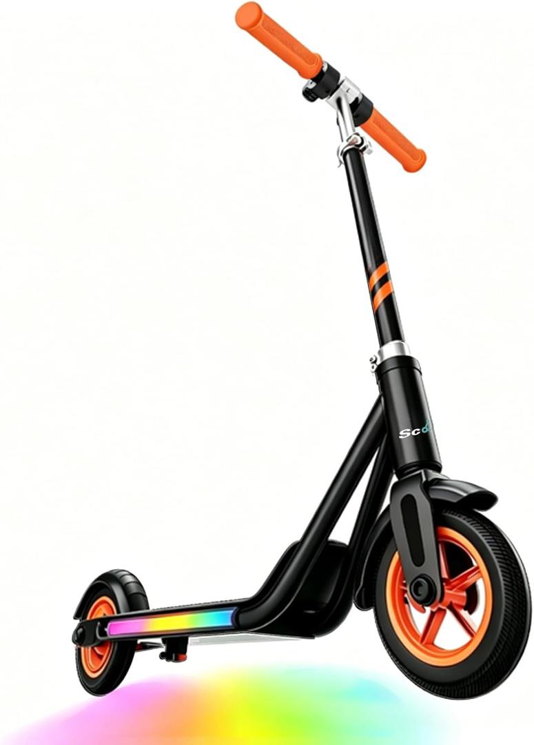Electric Scooter for Kids Ages 6-14, 4 Height Adjustable
