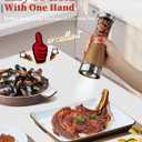 Electric Salt and Pepper Grinder Set with Storage Base, Stainless Steel Rechargeable Salt and Pepper Grinder Set with 4.5 oz Large Capacity, 1.8" Wide Mouth, Adjustable Coarseness, Ideal for Kitchen