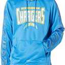 Zubaz NFL Men's Pullover Hoodie With Viper Stripe, M, Blue