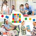 24 Sets DIY Father's Day Crafts for Kids Dad Brick Tabletop Decorating with Easel Instructions Craft Kit for Father's Day Classroom Activities Art Projects