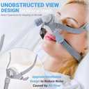 Cpap Mask, Reusable CPAP Nasal Mask Kit - TMS Comfort Series Nasal Cpap Mask, Full Set Includes Headgear, Frame, Elbows and Nasal Cushion (Medium)