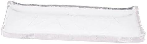 Cabilock Elegant Glass Serving Plate Correlle Dinnerware Steak Bread Dessert Sushi Salad Trays Easy Clean