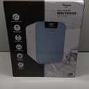 Cooluli 20L Mini Fridge For Bedroom - Car, Office Desk & College Dorm Room Glass Front Digital Temperature Control 12v Small Refrigerator for Food, Drinks, Skin Care, Beauty Breast Milk (Blue)