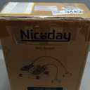 Niceday Steppers for Exercise, Stair Stepper with Resistance Bands, Mini Stepper with 300LBS Loading Capacity, Hydraulic Fitness Stepper with LCD Monitor