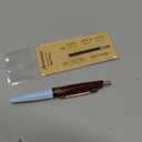 MARK'STYLE days Mini 0.5mm Black Gel Ink Retractable Ballpoint Pen – Quick-Drying, Stylish Retro Design, Compact 3.9" Portable Size for Planners & Notebooks (Blue x Brown)