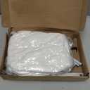 Cat Window Sill Perch with Large Bolster, Easy to Adjust & Assemble Cat Window Seat for Windowsill & Bedside, Pet Hammock Bed for Large Cats and Kittens (White, M)