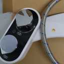 Clear Rear Bidet Attachment for Toilet - Self-Cleaning Dual Nozzle Bidet Toilet Seat with Adjustable Water Pressure - Easy Installation - Hygienic Toilet Accessories - 2 pack