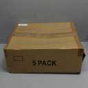 SNSLXH 5 Pack Stackable Closet Storage Basket, Multifunctional & Foldable Closet Organizer for Bathroom Kitchen Laundry Room Wardrobe Storage, Space-Saving Clothes Storage Drawer Organizer, White