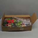 2 Pack Solar Christmas Decorations Outdoor, 32 Inch Solar Christmas Cross Stake Lights, Waterproof Grave Decorations with Poinsettia Flower Pinecones Red Berries for Garden Yard Patio Lawn Cemetery