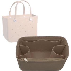 Lckaey Beach Bag Organizer for bogg bag accessories medium Storage bags Organizing bogg divider 3018coffee-M