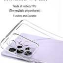 Unov Case Compatible with Galaxy A32 5G Clear with Citrus Flavors Orange Flower Design Soft TPU Shock Absorption Slim Embossed Pattern Protective Back Cover