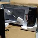 Emerson MW7302B Compact Countertop Microwave Oven with Touch Control, LED Display, 700W, 10 Power Levels, 6 Auto Menus, Glass Turntable and Child Safe Lock, 0.7 Cu., Ft. Black