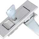 uxcell Electric Cabinet Door Cam Lock, Fit for 0.16-inch(4mm) Thick Panel, Push Button, MS603-1