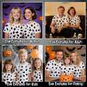 2 x Cow Costume Accessories for Women - Cow Bell Choker & Felt Print Stickers, Cowbell Necklace Collar Outfit for Adult, Halloween Animal Cosplay Costumes DIY Dress Up