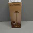 Cordless LED Table Lamp，Rechargeable Battery Desk Lamps, 3 Color Stepless Dimmable Metal Battery Table Lamps, Portable Table Light for Indoor/Outdoor/Restaurants/Bedroom/Bar