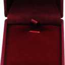 MY MIRONEY Set of 5 Wine Red Velvet Pendant Box Necklace Earring Storage Case Jewelry Box Organizer Gift Box Display Case 2.36" x 3.07" x 1.18"