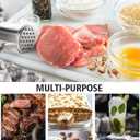 Meat Tenderizer, Heavy Duty 304 Stainless Steel Meat Tenderizer Tool, Meat Hammer Dishwasher Safe, Meat & Poultry Tenderizers,Meat Pounder for Steak, Chicken, Fish, Pork, Beef