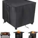 Saking Fire Pit Cover,32 inch Square Firepit Covers, Gas Fireplace Fire Pit Table Cover for Propane Fire Pit - 32 x 32 x 17 inch