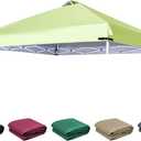 SCOCANOPY Replacement Top with Air Vent for 10x10 Canopy Frame, Canopy Cover ONLY, (Grass Green)