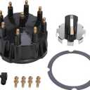 805759Q3 Distributor Cap and Ignition Rotor Kit for Marinized 5.0L, 5.7L, 7.4L, 8.2L, 350 V8 Engines with Thunderbolt IV and V HEI Ignition Systems - Replaces 805759Q3, 805759T3, 805759T1, 18-5395