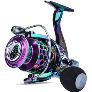 Sougayilang Colorful Fishing Reel 13 +1 BB Light Weight Ultra Smooth Powerful Spinning Reels, with CNC Line Management Graphite Frame, for Freshwater Sougayilang Colorful Fishing Reel 13 +1 BB Light Weight Ultra Smooth Powerful Spinning Reels, with CNC Line Management Graphite Frame, for Freshwater