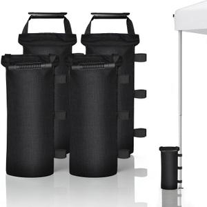 Canopy Weights Sand Bags for Weight Windproof Pop up Canopy Tent -No Handle(No Sand)-4 Pack-112LBS