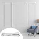 Hungbak Pre-Cut Accent Wall Molding Trim Kit, 3 Frames Premade Wainscoting Panels for Interior Decoration, Ready to Assemble Chair Rail Moulding
