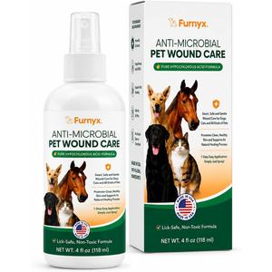 Sting-Free Wound & Skin Care Spray for Dogs, Cats & Pets | Vet-Grade Repair Mist for Cuts, Hot Spots, Rashes, Burns & Itch Relief | Non-Toxic, No Alcohol, Lick-Safe, No Residue (4 fl oz)