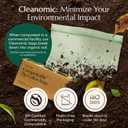 Cleanomic Compostable* Gallon Size Food Storage Bags (25 Eco Zip) Freezer and Leak Proof, Also Available Quart, Snack and Sandwich Bags