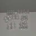 Hewory Mini Bud Vases for Centerpieces: 28pcs Small Glass Vase Bulk - Clear Tiny Vases for Wedding Baby Shower Birthday Party Events Table Decor