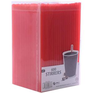 Drink Stirrers - Case of 12,000 - Plastic, 20 Packs x 600 - for Restaurants, Cafes & Everyday Use
