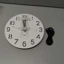 JoFomp LED Wooden Wall Clocks Battery Operated, 10 Inch Silent Wall Clock Glow in Dark, Sound Control Night Light Wall Clocks for Living Room Decor, Light Up Wall Clock for Bedroom, Hollow Design