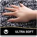 OLANLY Bathroom Runner Rugs 47x17, Extra Soft and Absorbent Microfiber Bath Rugs, Non-Slip, Machine Washable, Quick Dry Shaggy Bath Carpet, Long Bath Mats for Bathroom Floor, Tub, Shower, Black