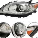 labwork Left Headlight Assembly Replacement for Lexus ES300H ES350 2013-2015 Headlight with DRL Driver Side