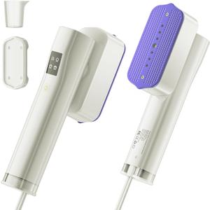 Steamer for Clothes, Handheld and Portable with 15-Second Heat-Up, 2-in-1 Steamer & Iron with Smart Touch Operation and 4 Modes, Suitable for All Fabrics, Ideal for Home & Travel (IvoryWhite)