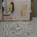 Will You Marry Me Neon Signs for Wall Decor Warm White LED Light Sign for Room Decor Light Up Sign for Birthday Party Wedding Decoration USB Powered (16.5 x 11.4 Inches)