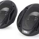 6" x 9" Speaker Grill Covers, Car Speaker Subwoofer Guard Protector, ABS Plastic Frame with Metal Mesh, Black - 2Pcs