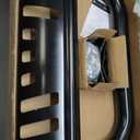 YITAMOTOR Bull Bar Compatible for 2004-2024 Ford F150 F-150 Black Heavy Duty 3" Tube Brush Push Front Bumper Grill Grille Guard with Skid Plate