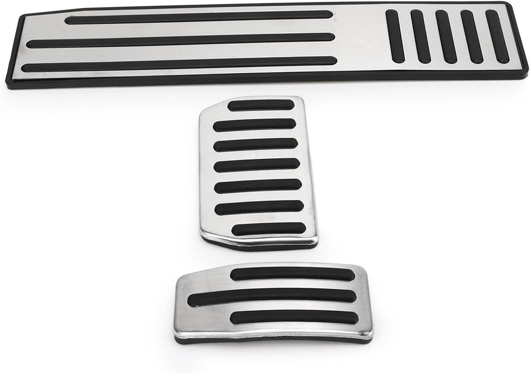 Automotive Interior 3Pcs Foot Pedal Set Accelerator Brake Footrest Pads Stainless Steel Rubber Antislip Replacement for MODEL S X Automotive Interior 3Pcs Foot Pedal Set Accelerator Brake Footrest Pads Stainless Steel Rubber Antislip Replacement for MODEL S X